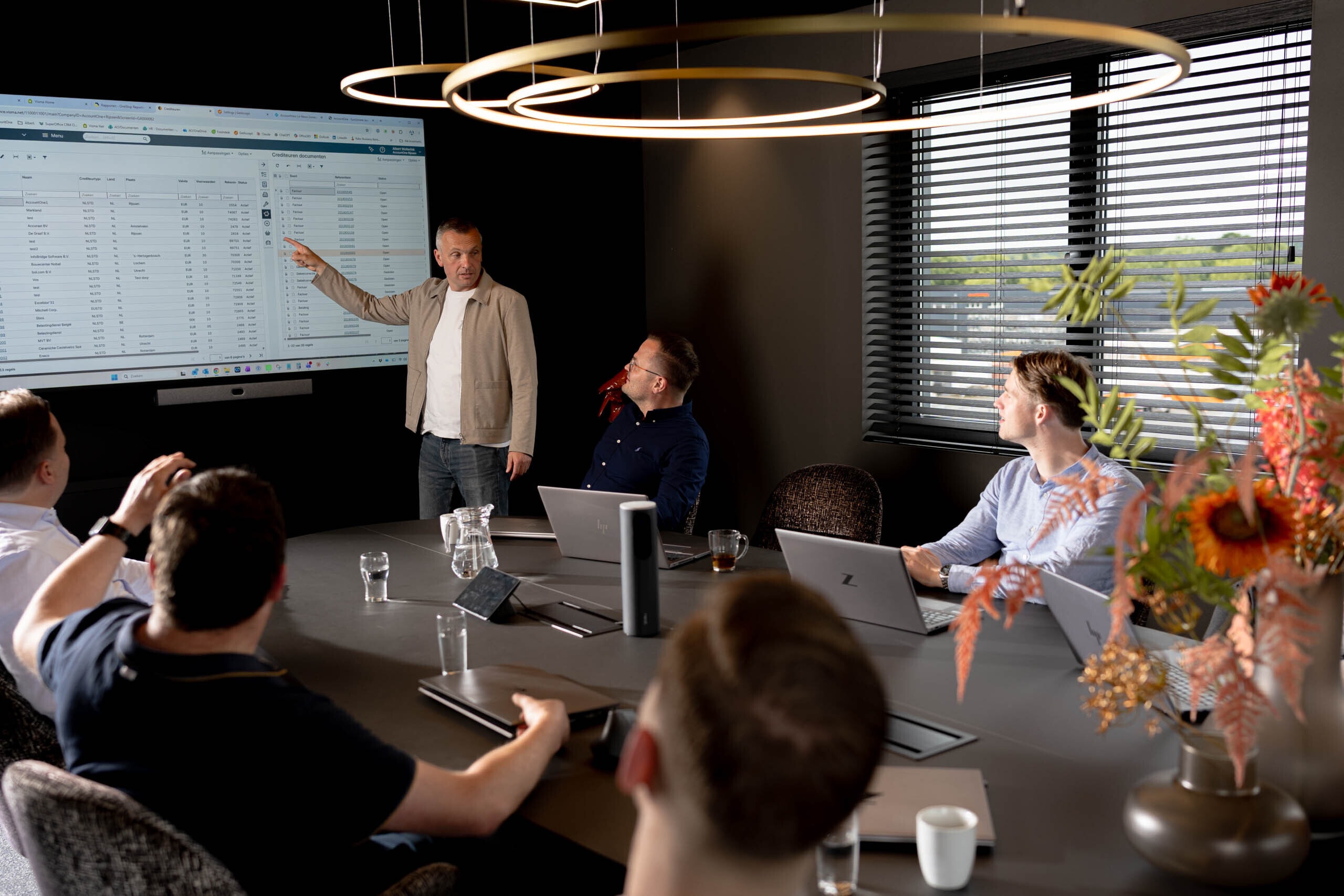 Presentatie visma net crediteuren scherm accountone
